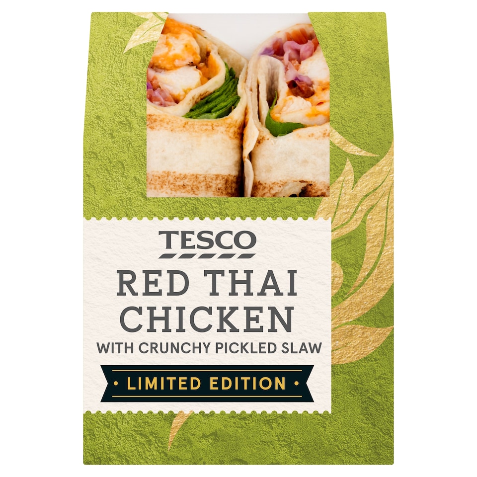 Tesco Red Thai Chicken Wrap