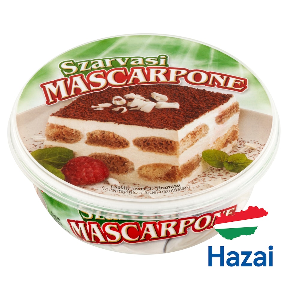 Szarvasi Mascarpone Creamy, Fat, Fresh Cream Cheese 250 g