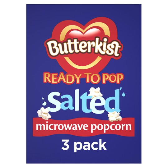 Butterkist Microwave Salted Popcorn 3X60g Tesco Groceries