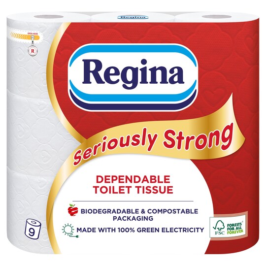 Regina Seriously Strong 9 Roll Tesco Groceries