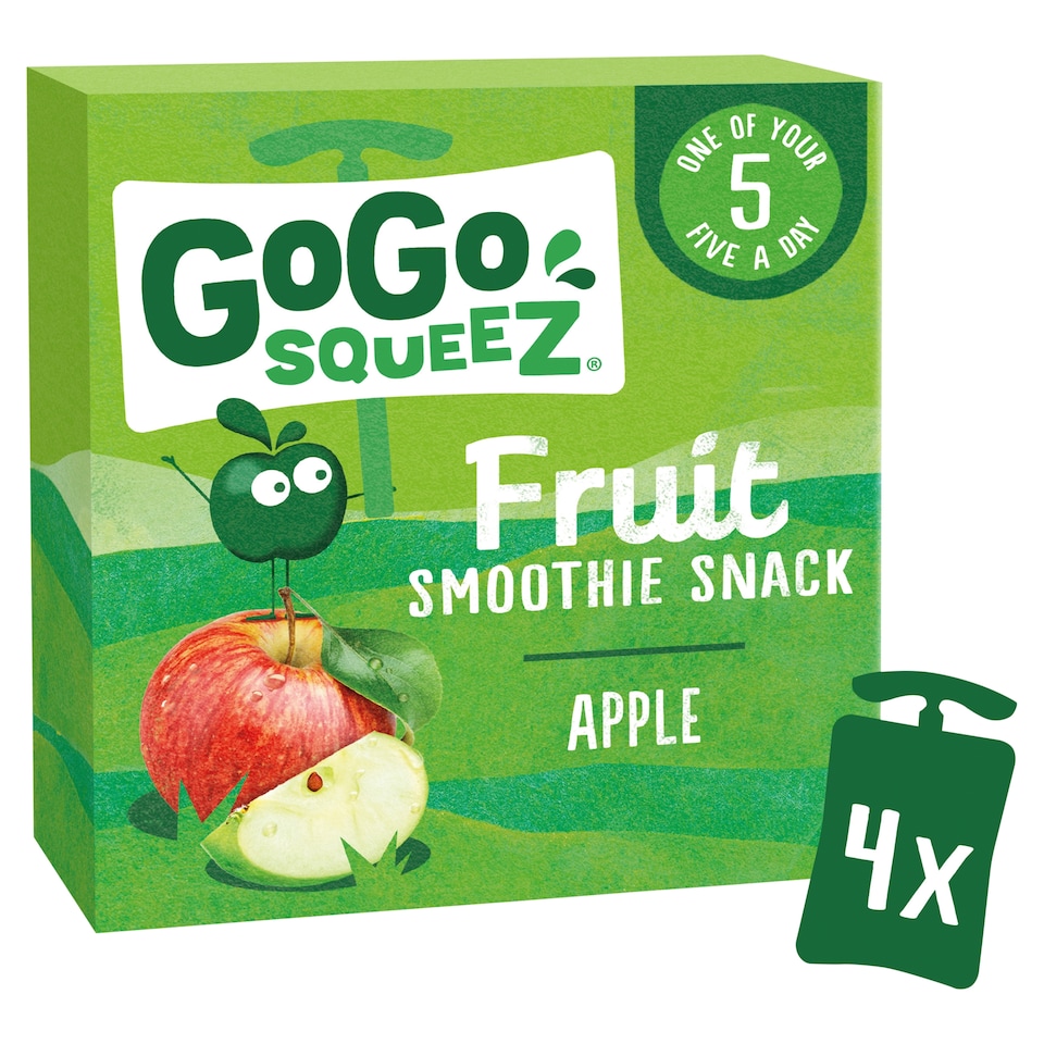 image 1 of Gogo Squeez Fruit Snack Apple 4X90g