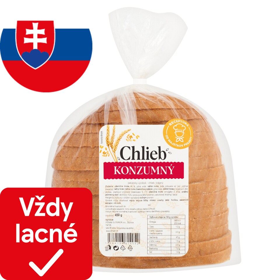 obrázok 1 z Penam Chlieb konzumný 450 g