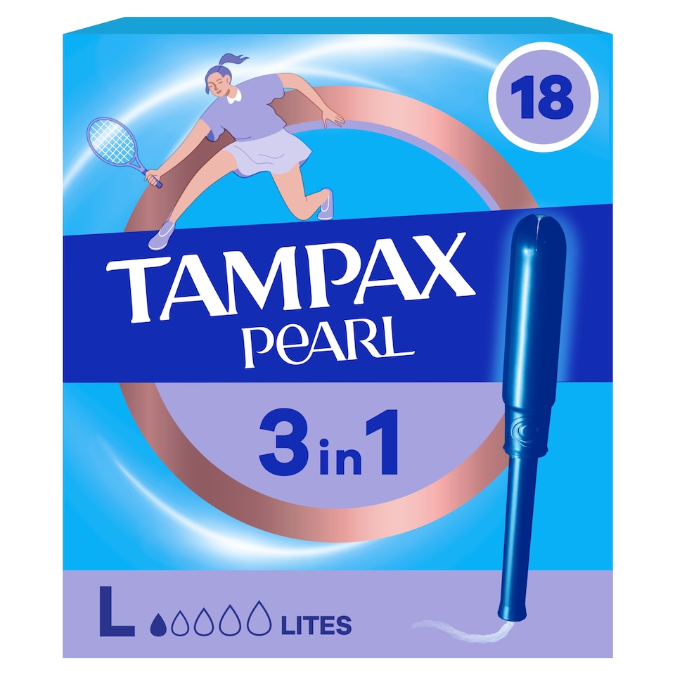 image 1 of Tampax Tampons Pearl Lites 18'S