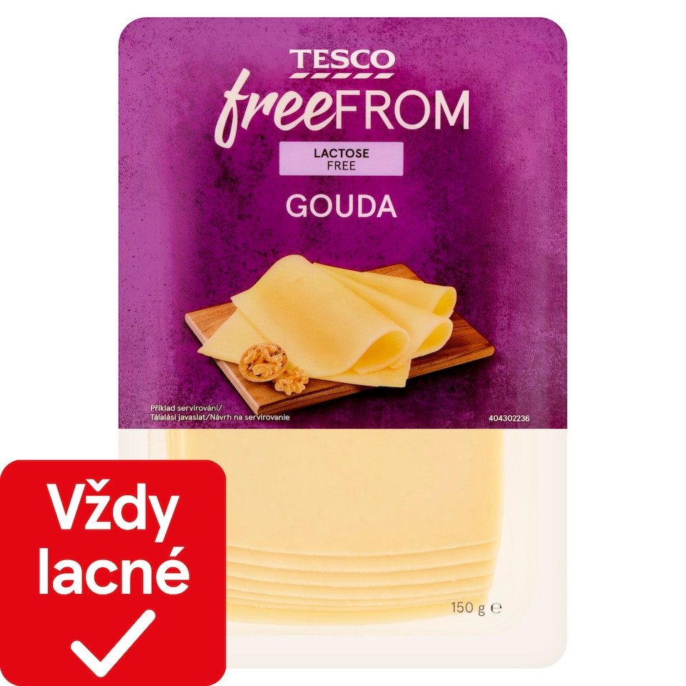 Tesco Free From Gouda 150 g