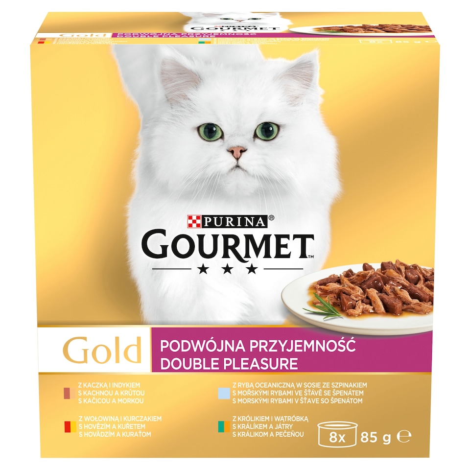 Obrázek 1 pro produkt GOURMET Gold Multipack Double Pleasure 8 x 85g