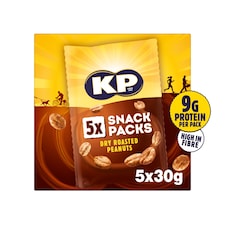 Kp Snack Packs Dry Roasted Peanuts 5 X 30G