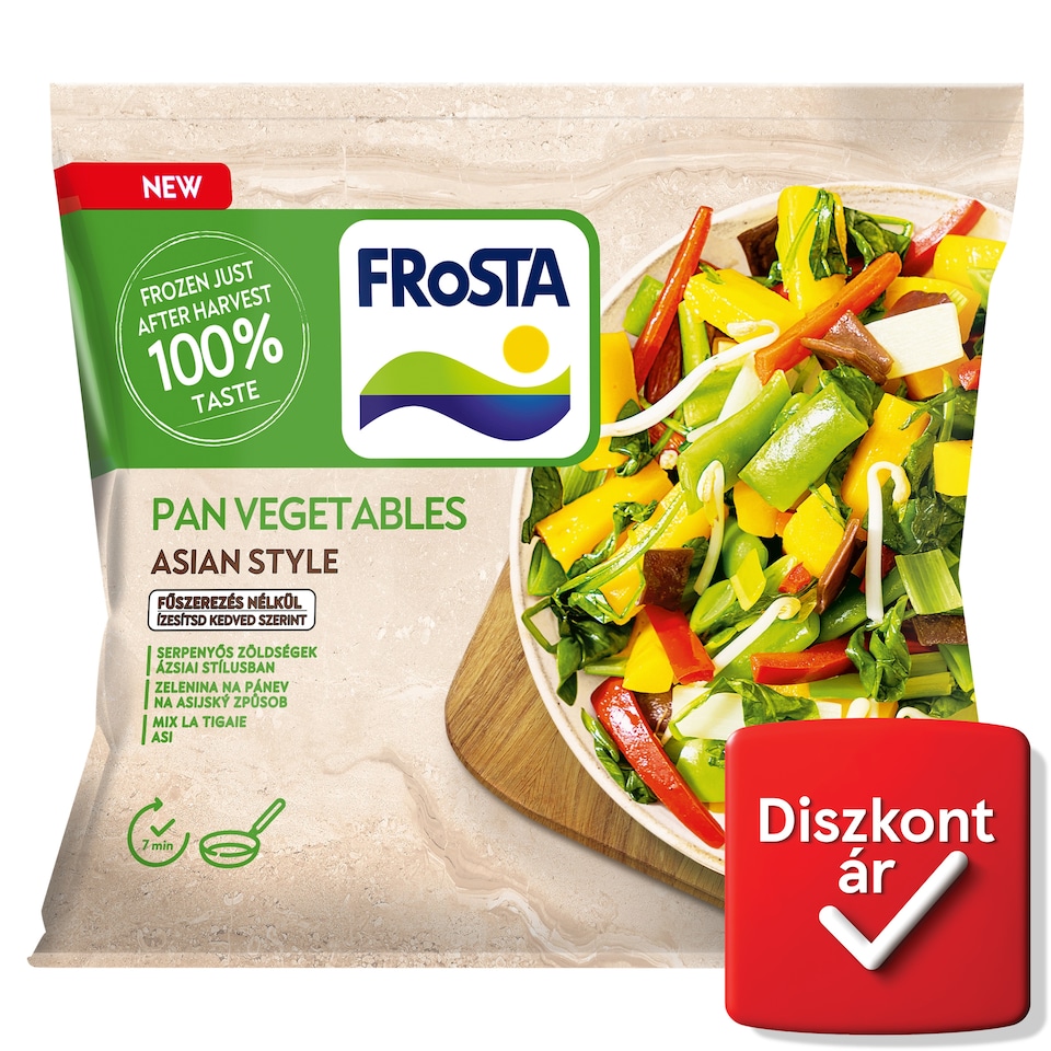 FRoSTA gyorsfagyasztott serpenyős zöldségek ázsiai stílusban 400 g