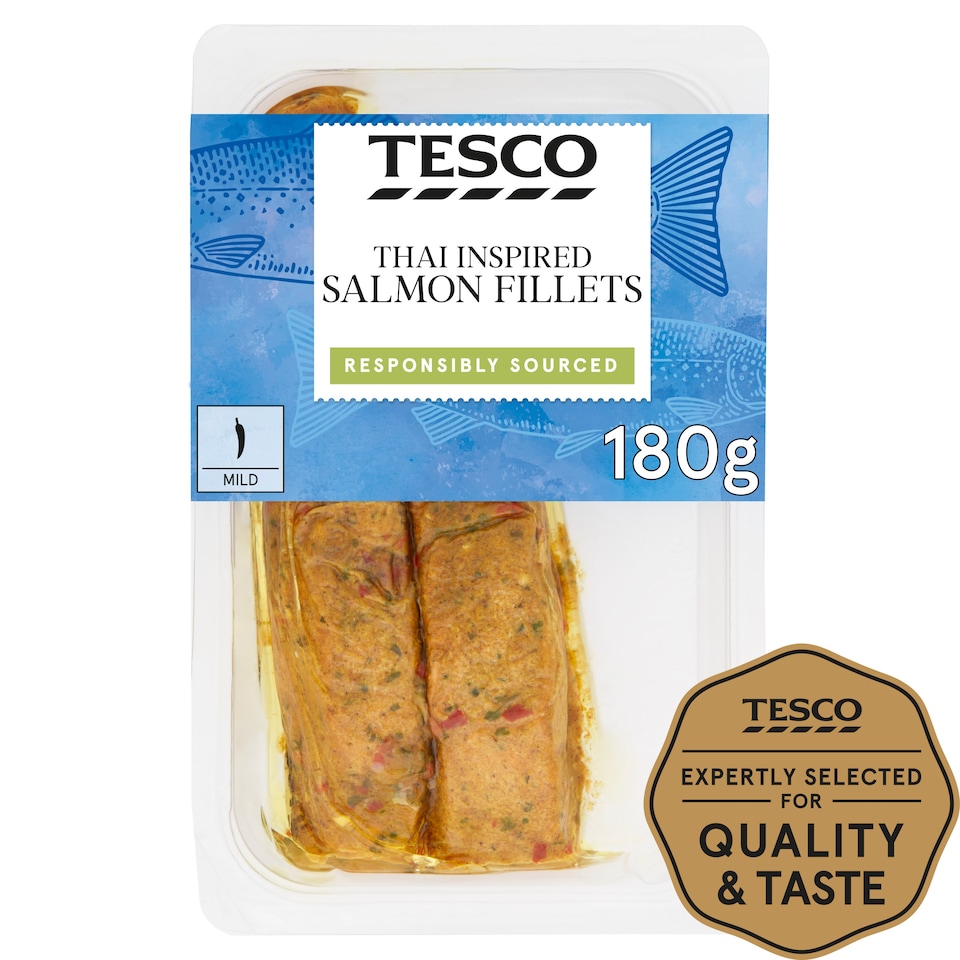 Tesco 2 Thai Inspired Roasted Salmon Fillets 180G