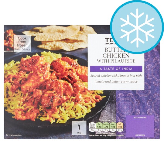 Tesco Butter Chicken Curry With Pilau Rice 400G Tesco Groceries