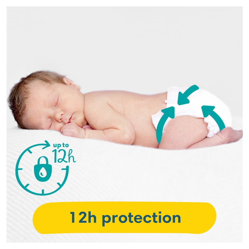image 1 of Pampers New Baby Size 1 80 Nappies Jumbo+ Pack