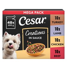 CESAR Dog Pouches Creations in Sauce 40x100g