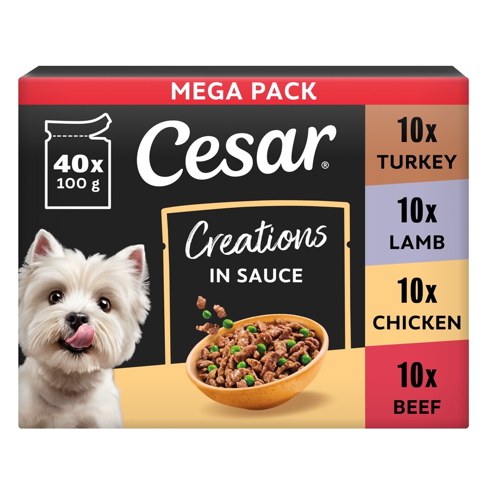 image 1 of CESAR Dog Pouches Creations in Sauce 40x100g