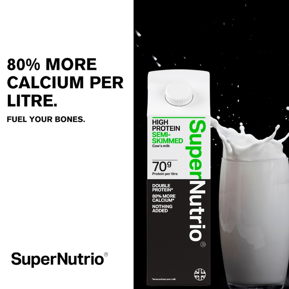 image 1 of SuperNutrio High Protein Fresh Semi Skimmed Milk 1l