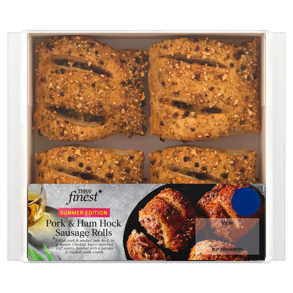 TESCO Finest Pork & Ham Hock Sausage Rolls 188g