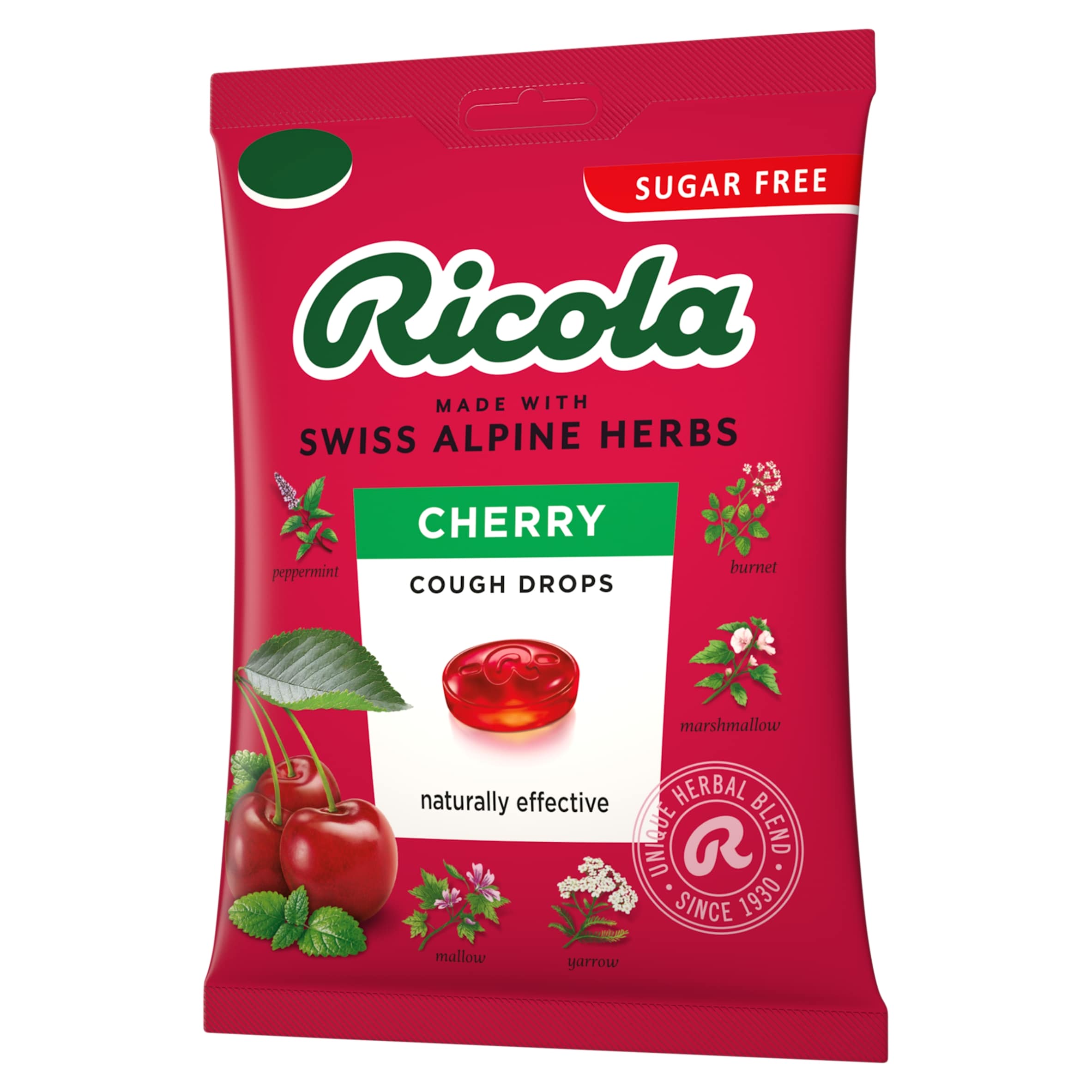 Ricola Sugar Free Cherry Cough Drops 70g - Tesco Groceries