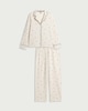 image 5 of F&F Pure Cotton Heart Pyjama Set in Cream