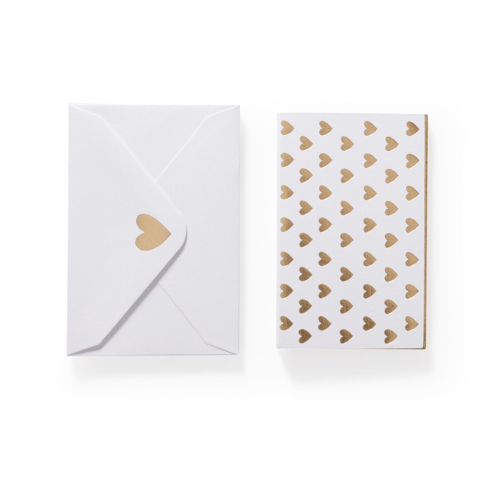 image 1 of Paperchase 5PK Envelope Gift Tags - Gold Heart