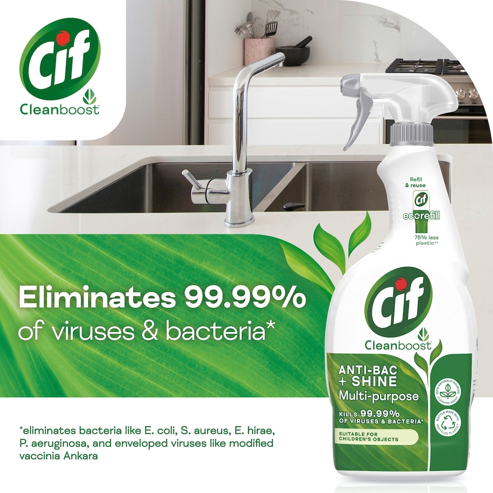 image 1 of Cif Antibacterial & Multi Purpose Spray 700Ml