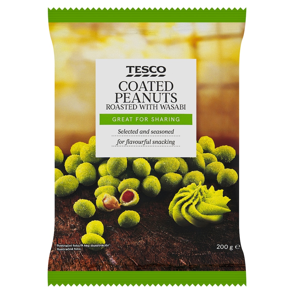 Tesco Coated Peanuts Roasted with Wasabi 200 g