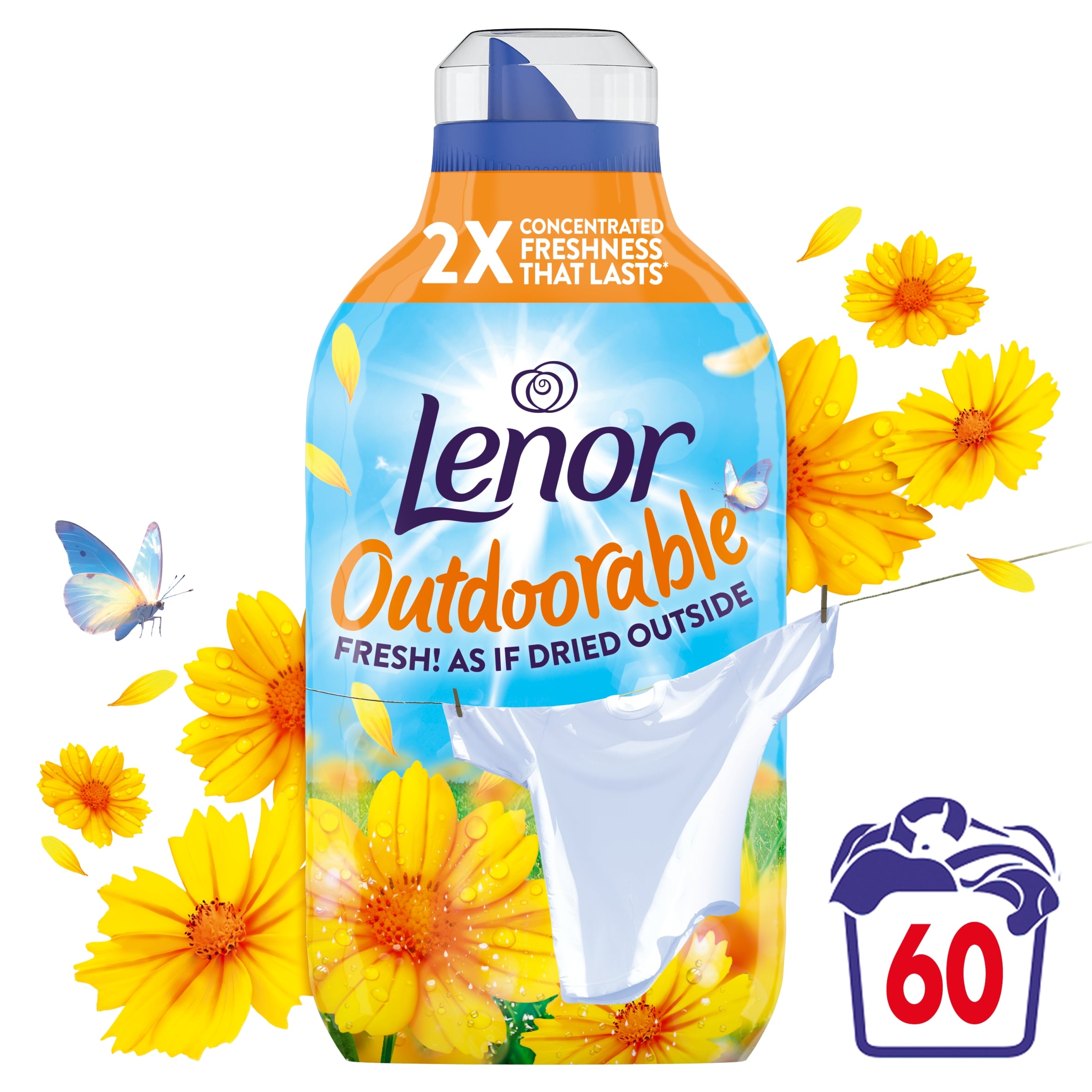 Lenor Outdoorable Summer Breeze Fabric Conditioner 60 Washes 840ml