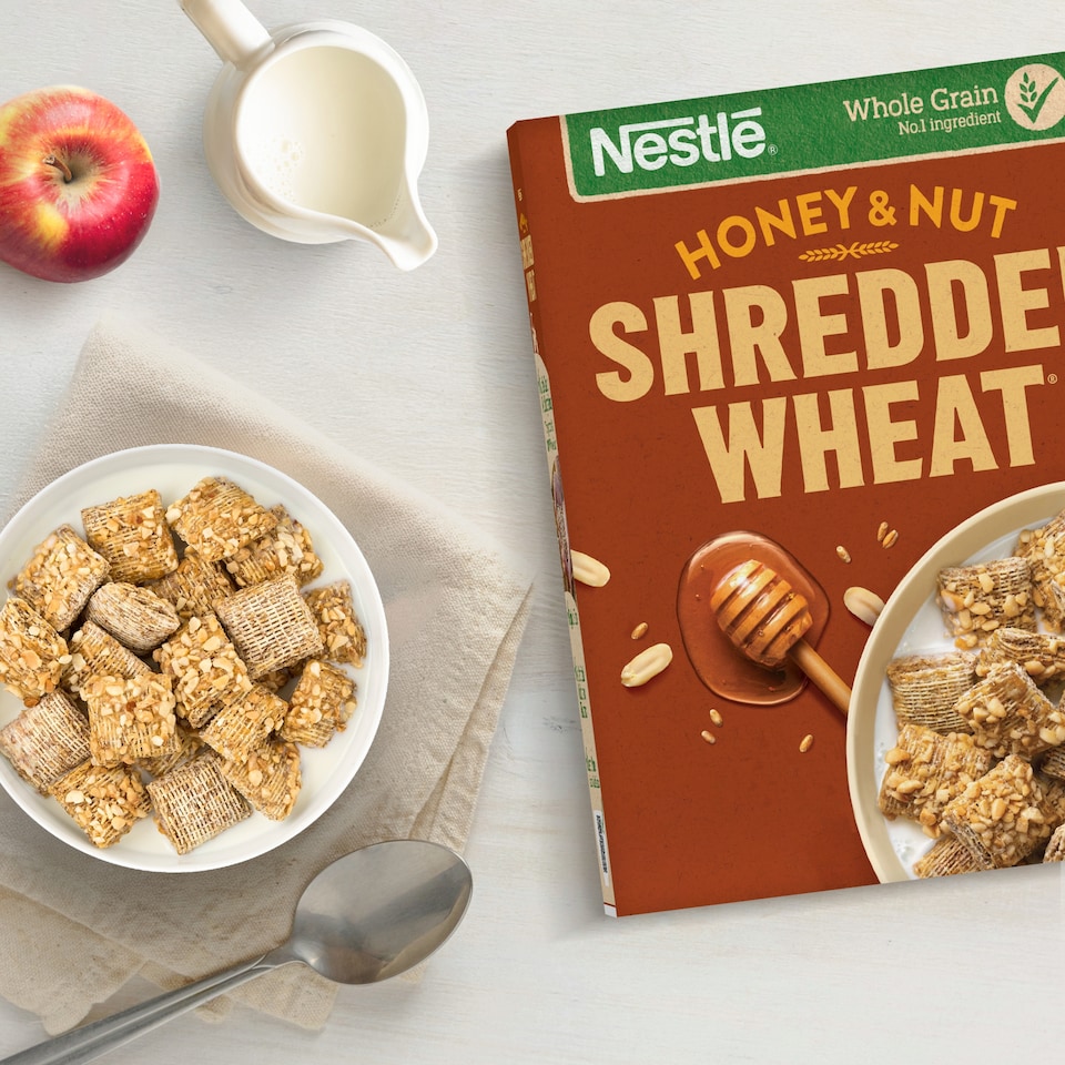 image 1 of Nestle Shredded Wheat Cereal - Honey & Nut 500g