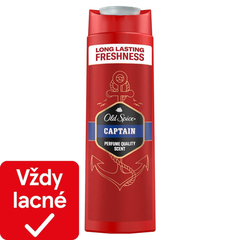 image 1 of Old Spice Captain Men’s 3-in-1 Wash, Shower Gel & Shampoo 400ml