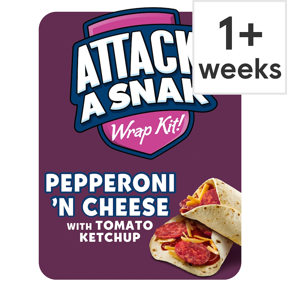 Attack A Snak Pepperoni & Cheese Wrap Kit 83G
