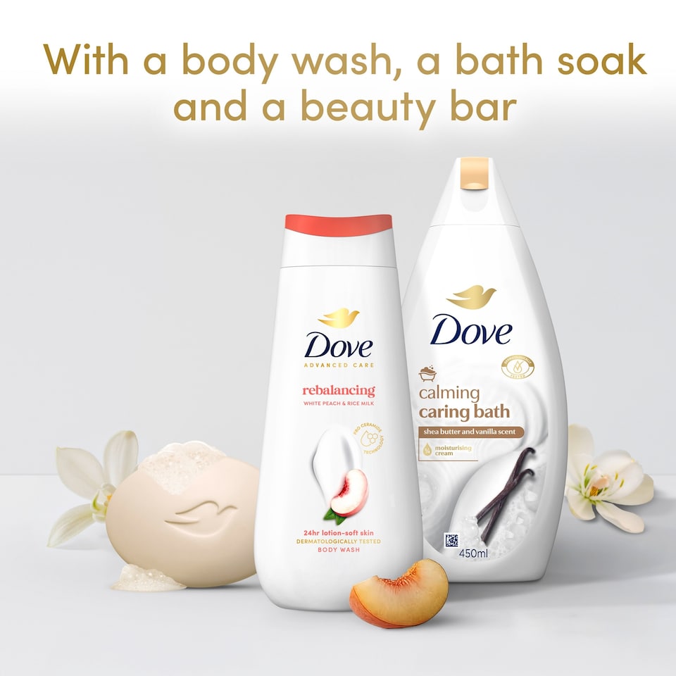 image 1 of Dove Unwrap & Rebalance with Scented Decorations Gift Set