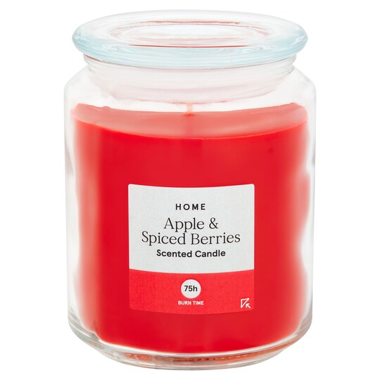 Tesco Candle Spiced Berries & Apple 515G Tesco Groceries