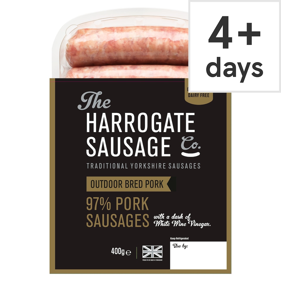 The Harrogate Sausage Co. Original 97% Pork Sausages 400G