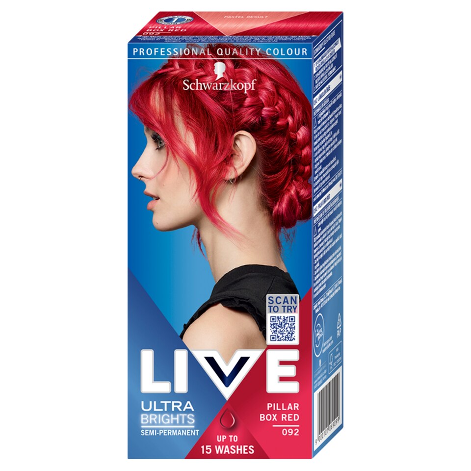 image 1 of Schwarzkopf Live Ultra Brights farba na vlasy Vášnivá červená 092