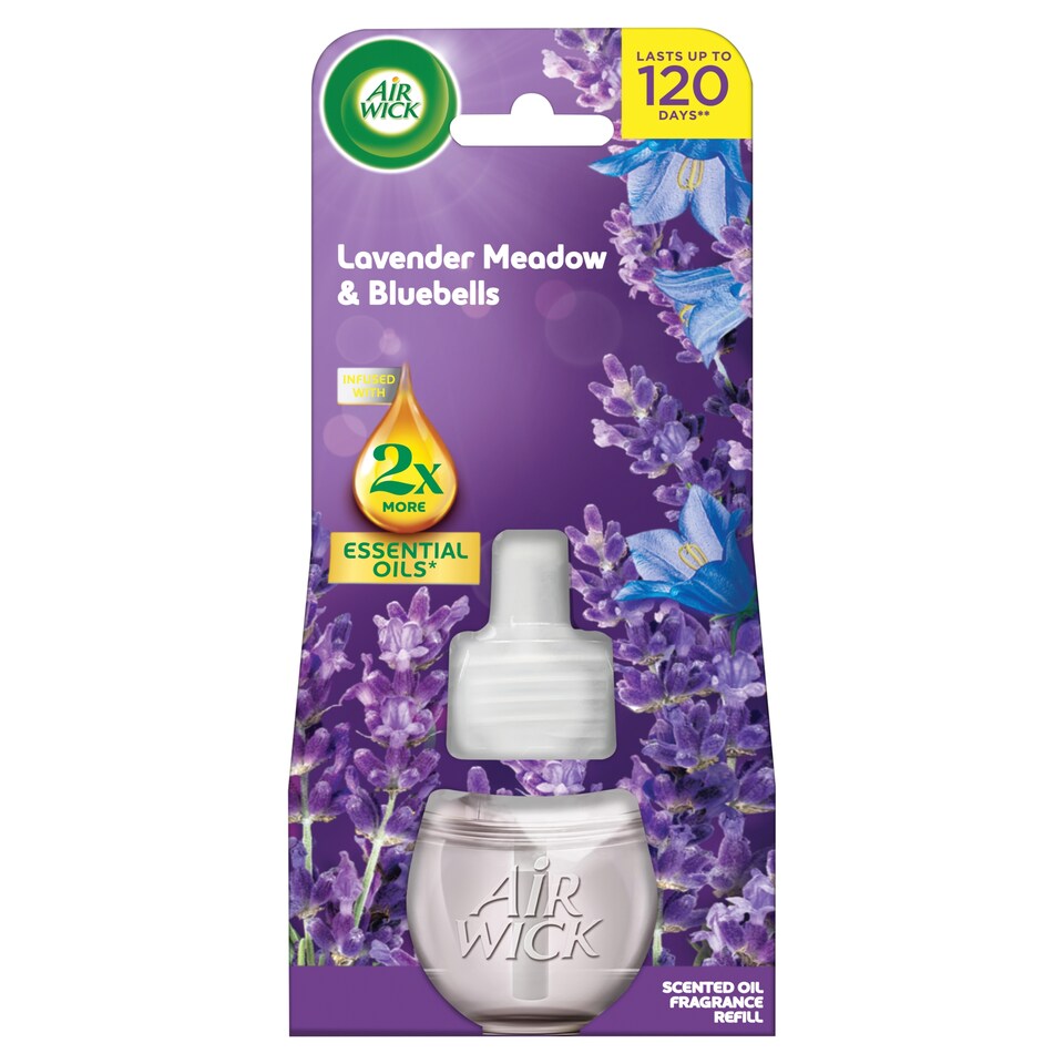 Air Wick Essential Oils Scented Oil Fragrance Refill Lavender Meadow & Bluebell 19 ml
