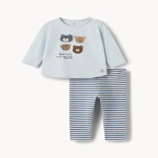 F&F Baby 2-Piece Cotton Rich Set in Blue