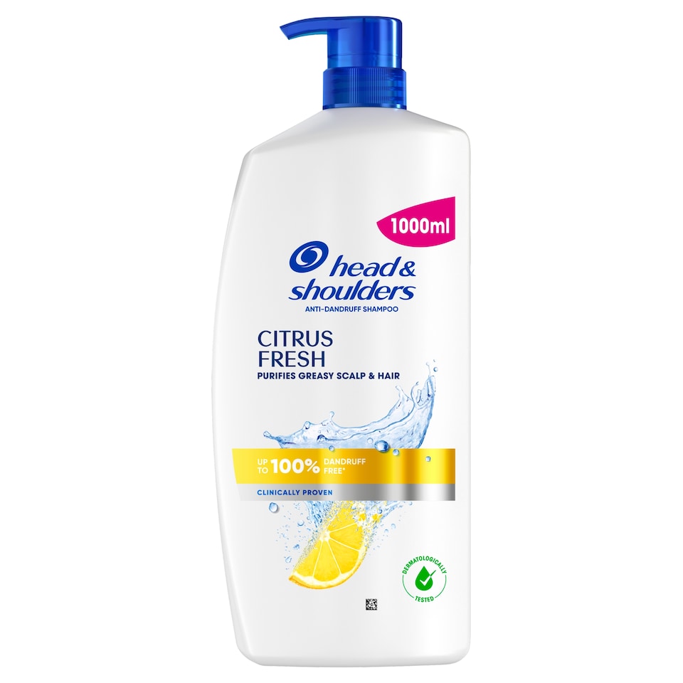 obrázok 1 z Head & Shoulders Citrus Fresh Šampón na Lupiny a Mastné Vlasy 1L Pumpička. Každý deň