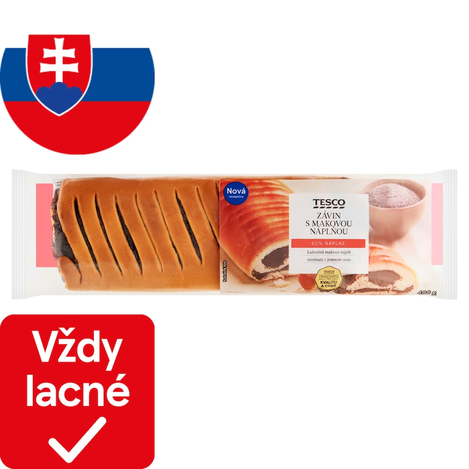 Tesco Závin s makovou náplňou 400 g