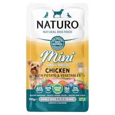 Naturo Mini GF Chicken with Potato & Vegetables Dog Food 150g 