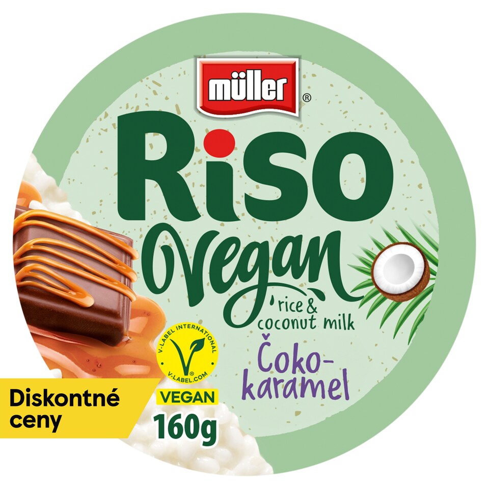 obrázok 1 z Müller Riso Vegan dezert z ryže s čokoládovo-karamelovou príchuťou 160 g