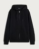 image 4 of F&F Cotton Rich Zip Up Hoodie in Black