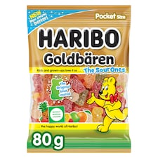 Haribo Sour Jelly with Fruit Flavors 80g