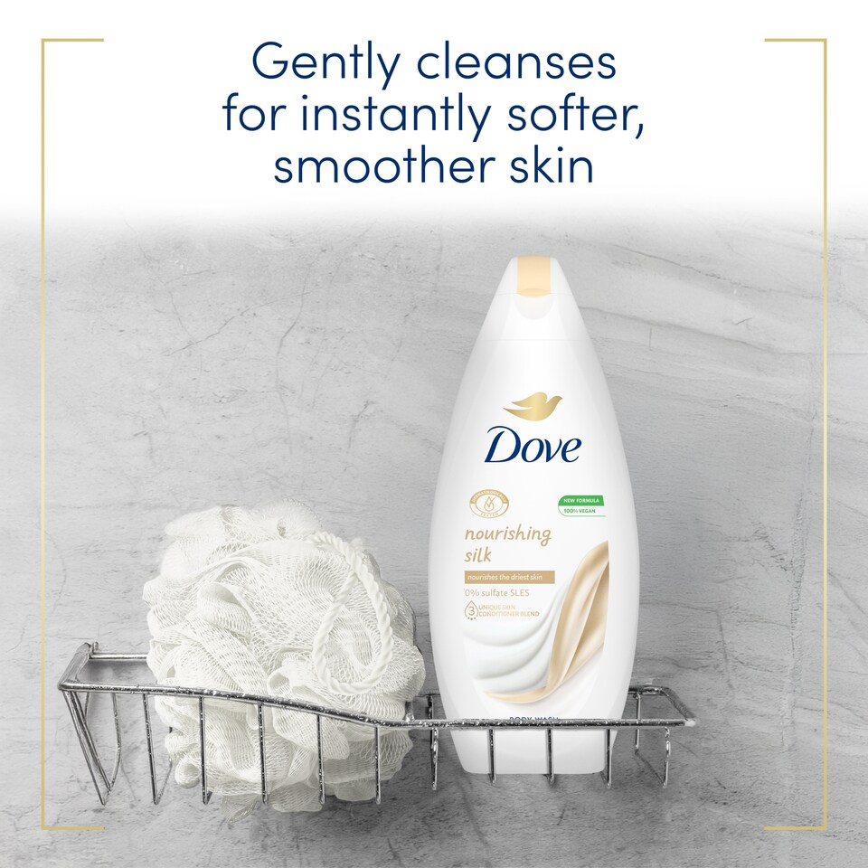 image 1 of Dove Silk Glow Body Wash 225Ml