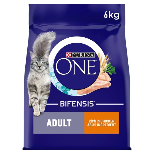 Purina One Dry Cat Food Chicken & Wholegrain 6Kg Tesco Groceries