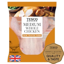 Tesco British Medium Whole Chicken 1.2kg-1.5kg
