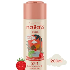 Nala's Kids 2in1 Body Wash & Shampoo Strawberry Springs 200ml