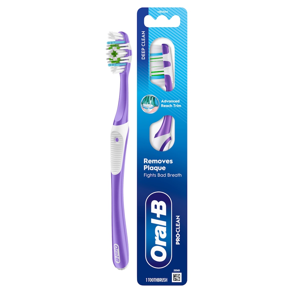 image 1 of Oral-B Pro Clean Medium Manual Toothbrush