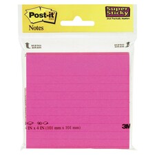 Post It Super Sticky Lined Colour Pad 90Sh