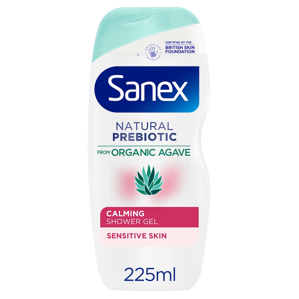 image 1 of Sanex Natural Prebiotic Organic Agave Calming Shower Gel 225ml