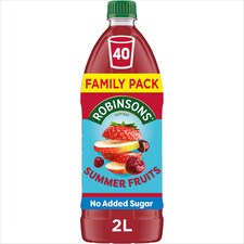 Robinsons Summer Fruit No Added Sugar Squash 2L