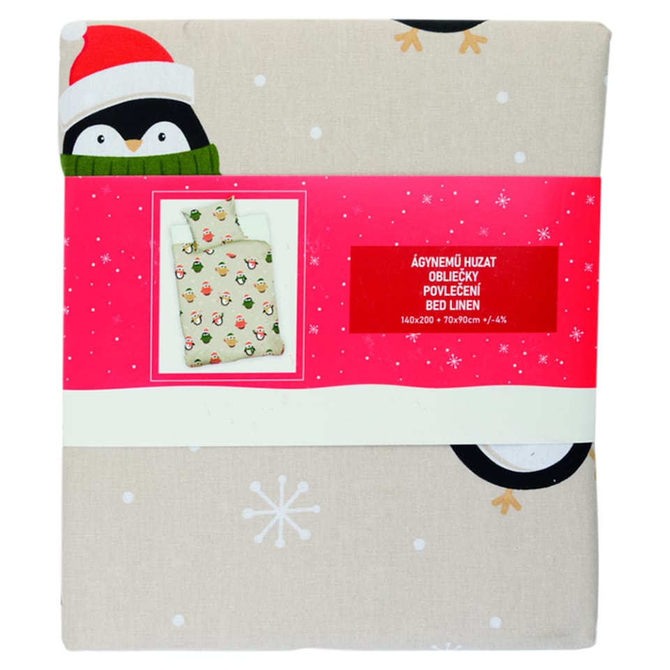 Carbotex Pinguin Christm Kids Bed Linen 140 cm x 200 cm