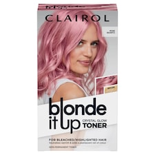CLAIROL BLONDE IT UP CRYSTAL GLOW TONER KIT - ROSE QUARTZ