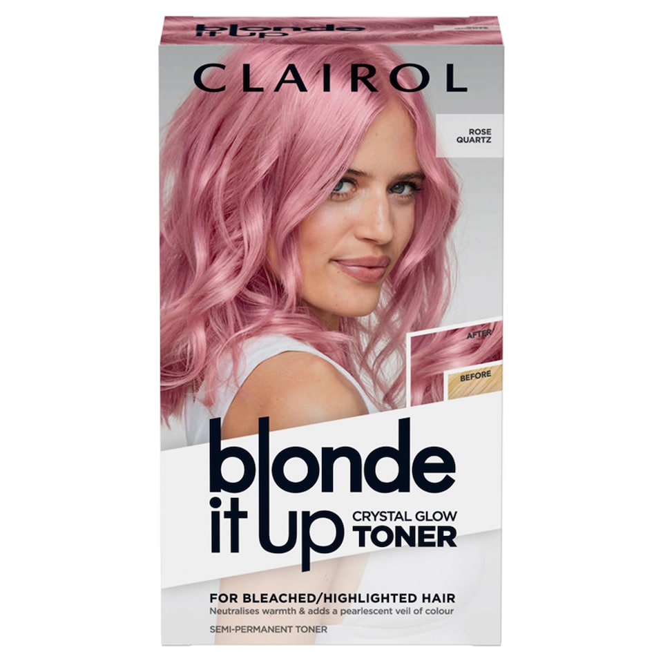 image 1 of CLAIROL BLONDE IT UP CRYSTAL GLOW TONER KIT - ROSE QUARTZ